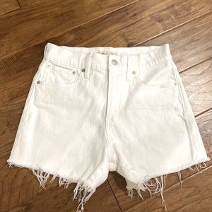 Madewell high rise denim shorts